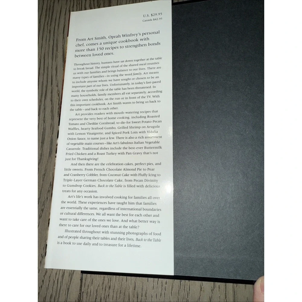 Back to the Table : The Reunion of Food and Family by Art‎ Smith (2001,...